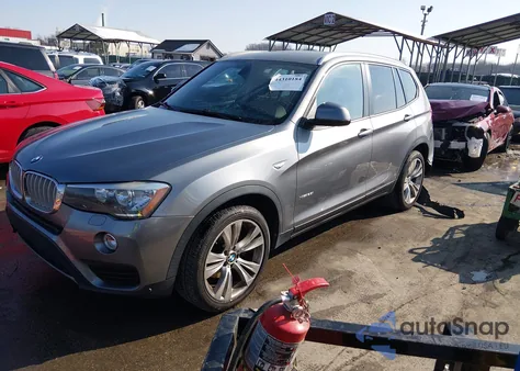 2016 BMW X3 xDrive28I из США, поврежденный, VIN 5UXWX9C54G0D81834